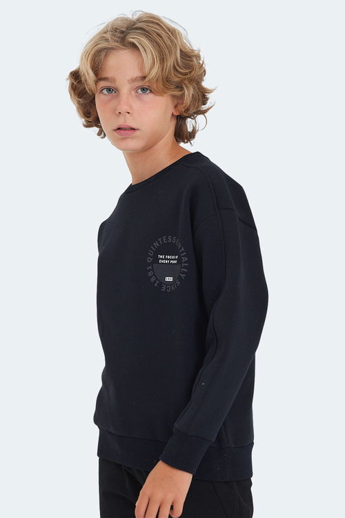 LONE Unisex Çocuk Sweatshirt Lacivert