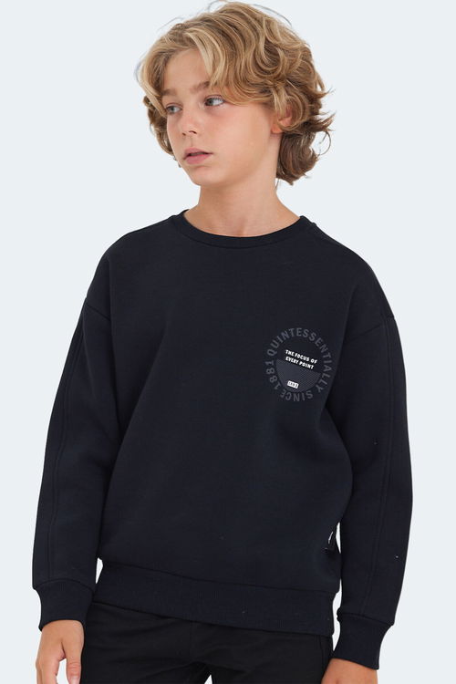 LONE Unisex Çocuk Sweatshirt Lacivert