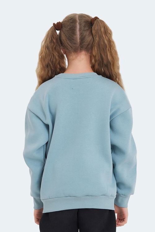 LONE Unisex Çocuk Sweatshirt Mavi