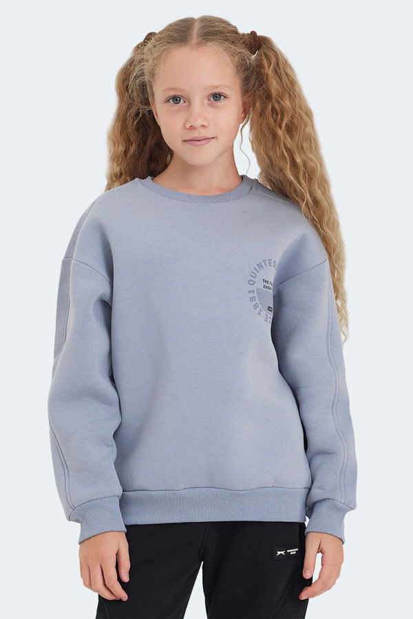 LONE Unisex Çocuk Sweatshirt Taş Gri