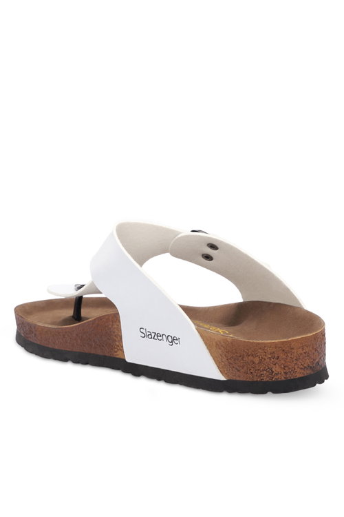 Slazenger LUKE Erkek Parmak Arası Beyaz Terlik