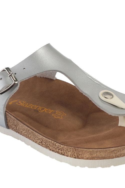 Slazenger LUKE Kadın Parmak Arası Gümüş Terlik