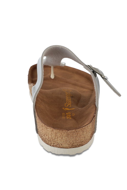 Slazenger LUKE Kadın Parmak Arası Gümüş Terlik