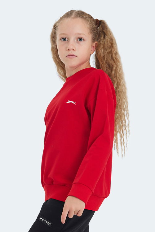 LUPPA Unisex Çocuk Sweatshirt Kırmızı