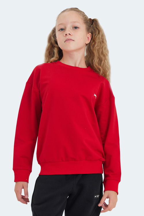 LUPPA Unisex Çocuk Sweatshirt Kırmızı