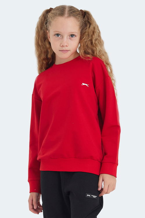 LUPPA Unisex Çocuk Sweatshirt Kırmızı