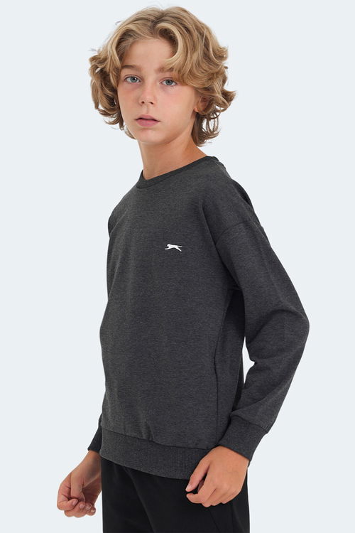 LUPPA Unisex Çocuk Sweatshirt Koyu Gri