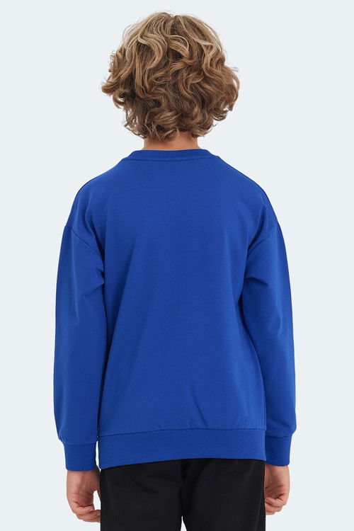 LUPPA Unisex Çocuk Sweatshirt Saks Mavi