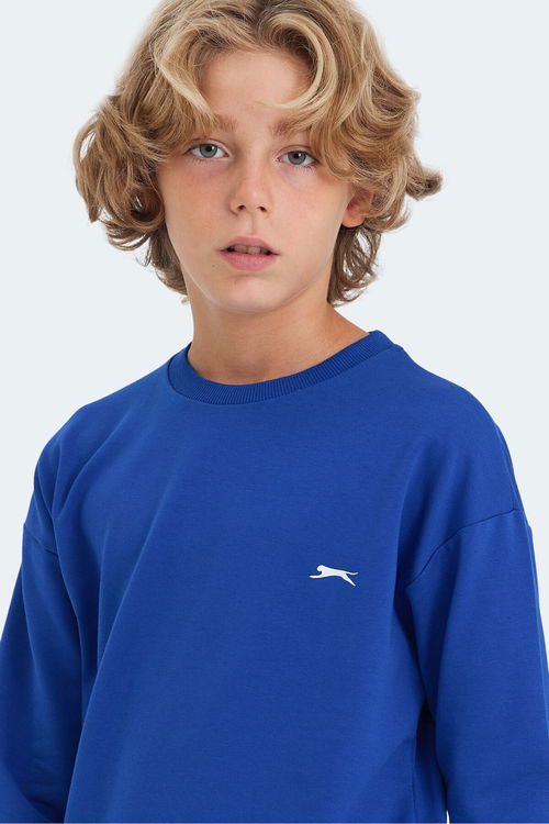 LUPPA Unisex Çocuk Sweatshirt Saks Mavi