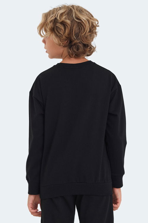 LUPPA Unisex Çocuk Sweatshirt Siyah