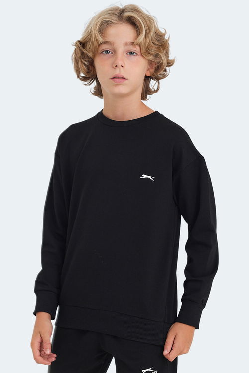 LUPPA Unisex Çocuk Sweatshirt Siyah