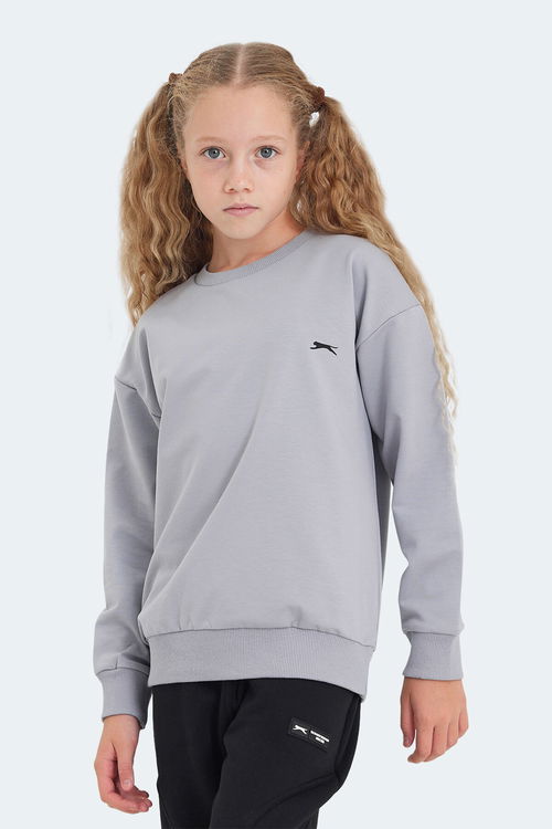 LUPPA Unisex Çocuk Sweatshirt Taş Gri