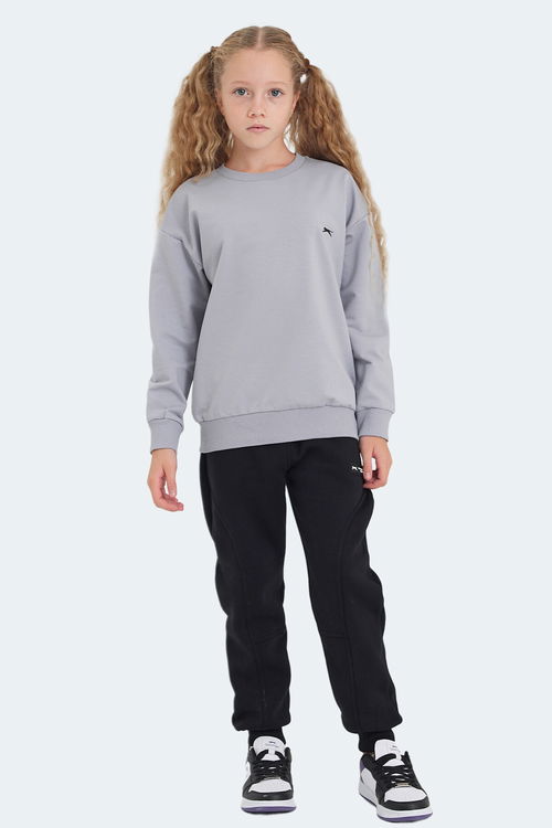 LUPPA Unisex Çocuk Sweatshirt Taş Gri