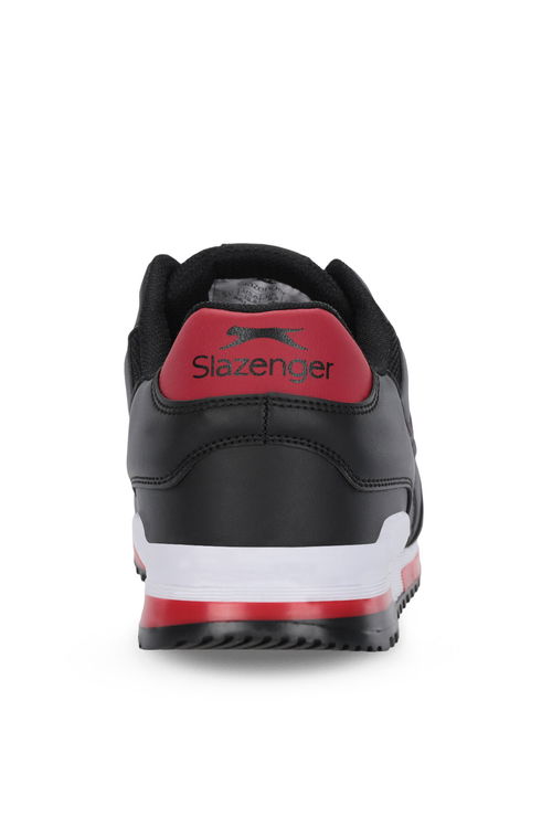 Slazenger MAROON I Erkek Siyah / Kırmızı Günlük Spor Ayakkabısı