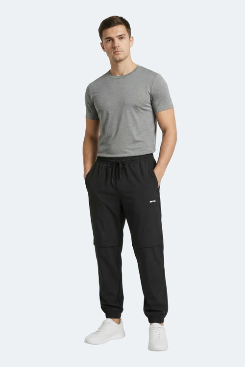 Slazenger NADJA Erkek Cepli Slim Fit Siyah Eşofman Altı