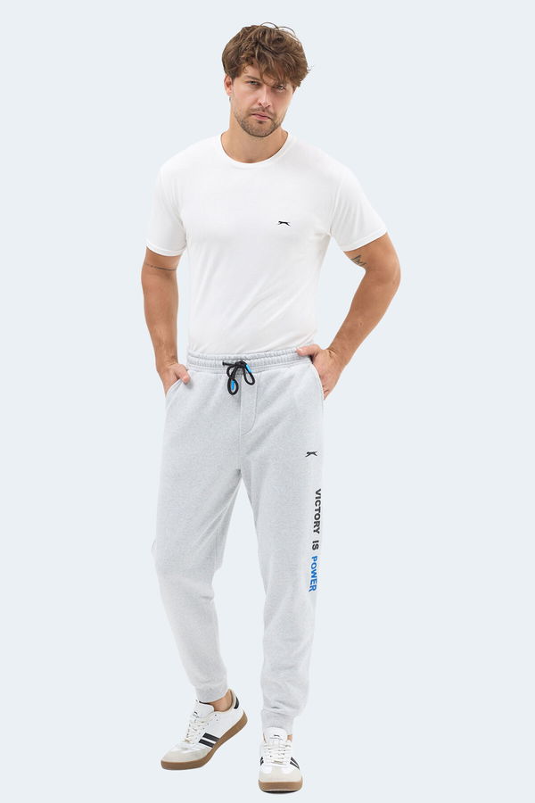 Slazenger NAHAL I Erkek Cepli Gri Eşofman Altı