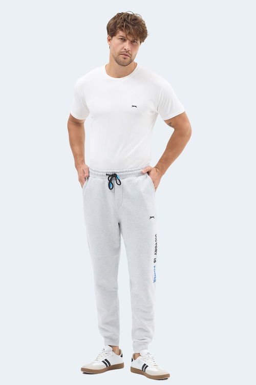 Slazenger NAHAL I Erkek Cepli Gri Eşofman Altı
