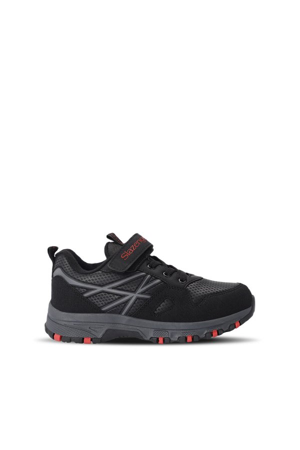 Slazenger NALA Sneaker Erkek Çocuk Ayakkabı Siyah / Kırmızı
