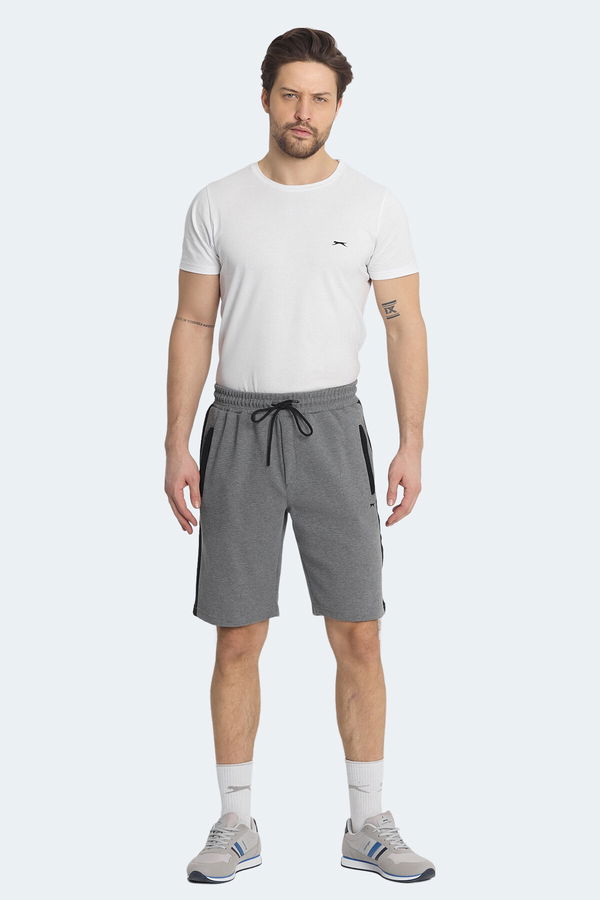 Slazenger NANDO I Erkek Cepli Koyu Gri Şort