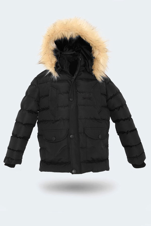 NAPOLI Unisex Çocuk Mont & Kaban Siyah