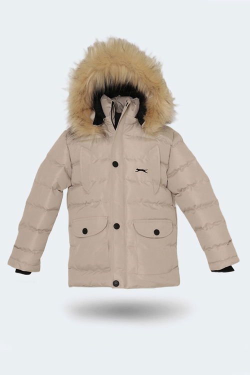 Slazenger NAPOLI Çocuk Taş Gri Mont & Kaban