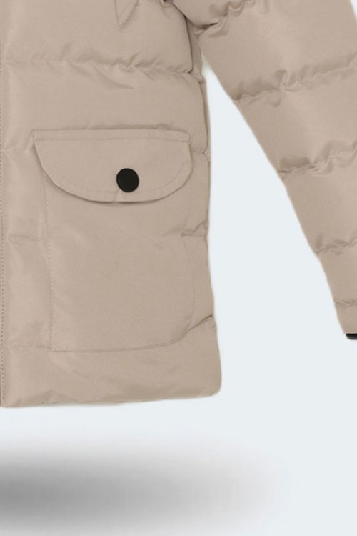 Slazenger NAPOLI Çocuk Taş Gri Mont & Kaban