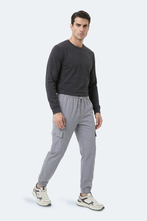 Slazenger NAPOLLA IN Erkek Cepli Gri Eşofman Altı