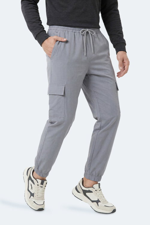 Slazenger NAPOLLA IN Erkek Cepli Gri Eşofman Altı
