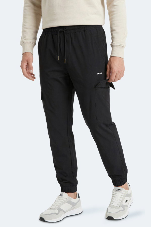 Slazenger NAPOLLA IN Erkek Cepli Siyah Eşofman Altı