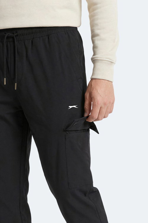 Slazenger NAPOLLA IN Erkek Cepli Siyah Eşofman Altı