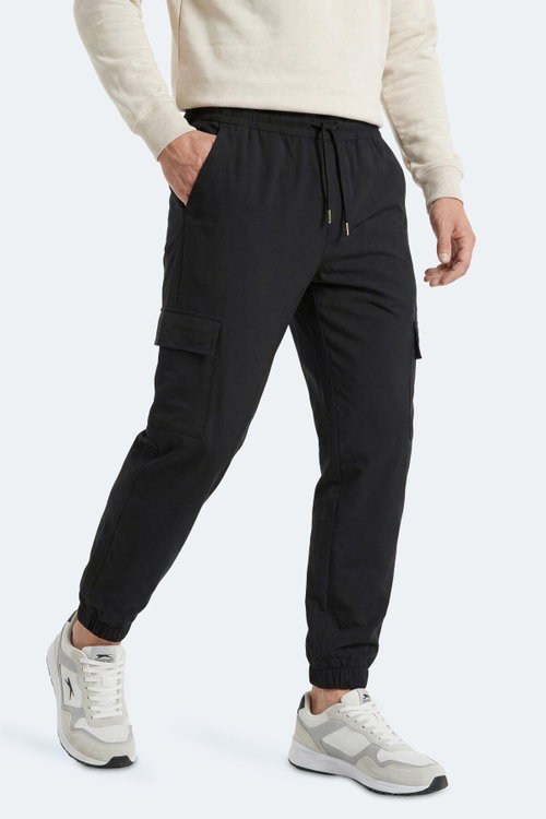 Slazenger NAPOLLA IN Erkek Cepli Siyah Eşofman Altı