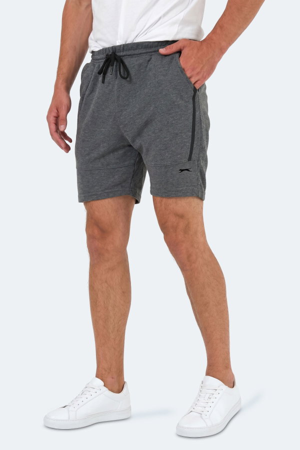 Slazenger NAZAIRE IN Erkek Cepli Fıtness Koyu Gri Şort