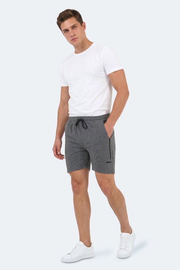 Slazenger NAZAIRE IN Erkek Cepli Fıtness Koyu Gri Şort