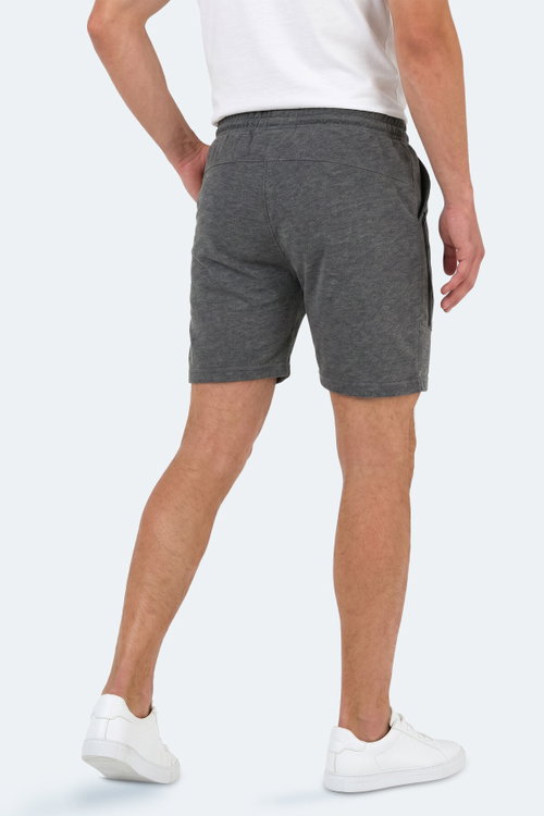 Slazenger NAZAIRE IN Erkek Cepli Fıtness Koyu Gri Şort