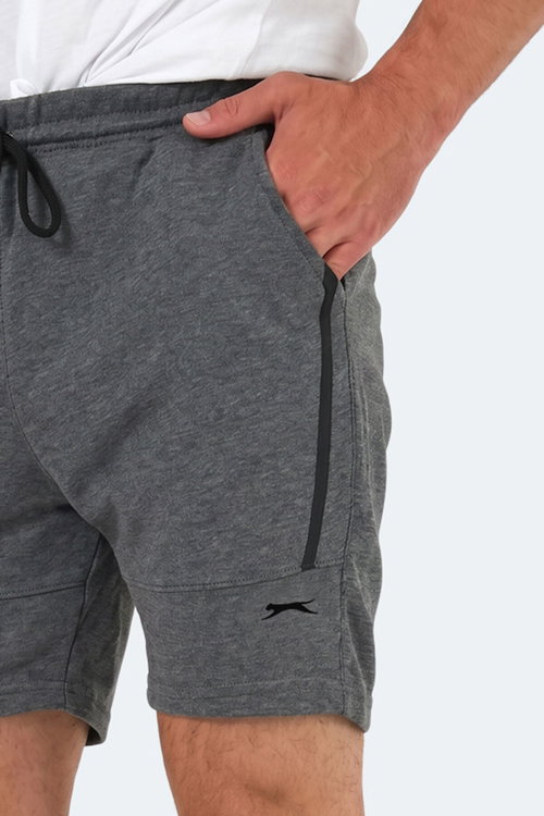 Slazenger NAZAIRE IN Erkek Cepli Fıtness Koyu Gri Şort