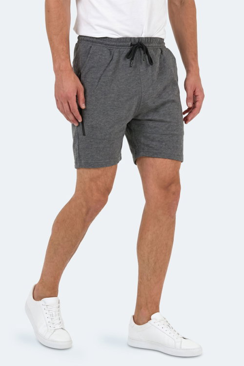 Slazenger NAZAIRE IN Erkek Cepli Fıtness Koyu Gri Şort