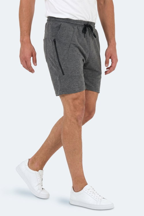 Slazenger NAZAIRE IN Erkek Cepli Fıtness Koyu Gri Şort
