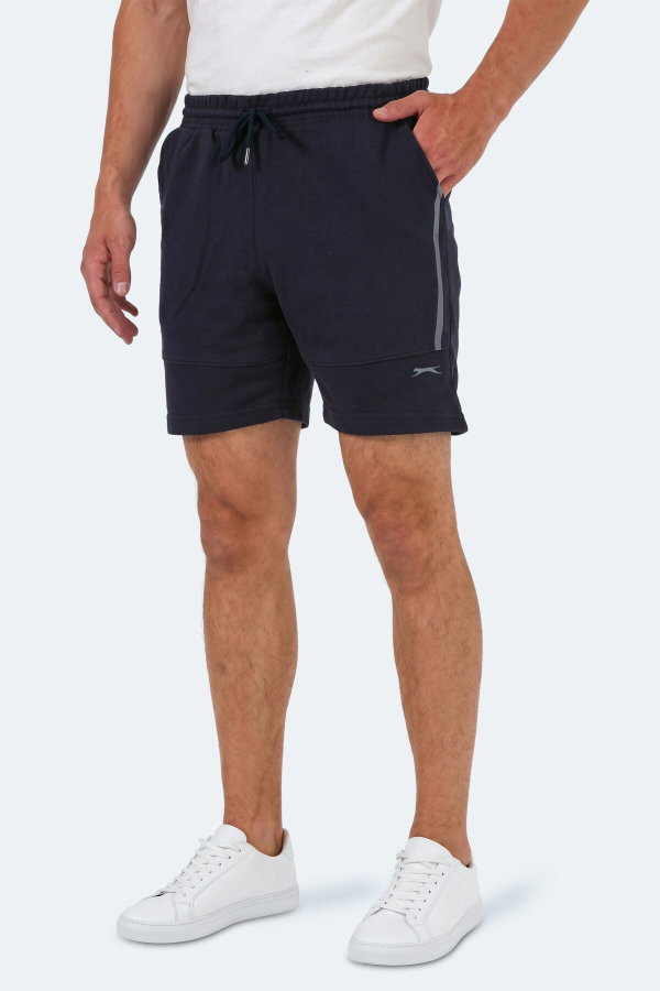 Slazenger NAZAIRE IN Erkek Cepli Fıtness Lacivert Şort