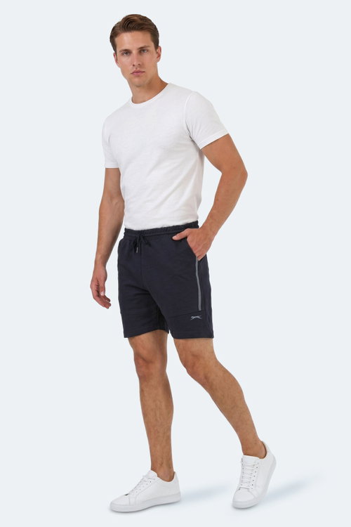 Slazenger NAZAIRE IN Erkek Cepli Fıtness Lacivert Şort