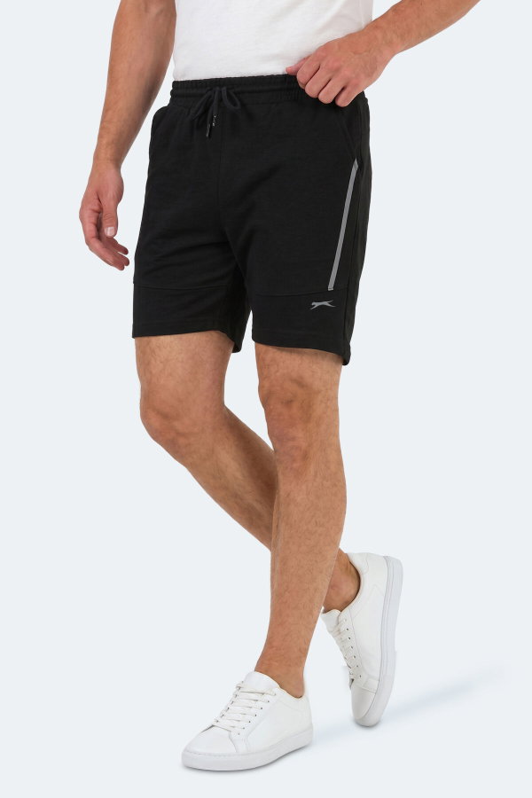 Slazenger NAZAIRE IN Erkek Cepli Fıtness Siyah Şort