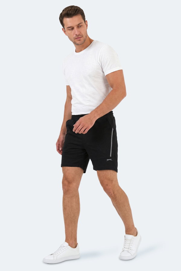 Slazenger NAZAIRE IN Erkek Cepli Fıtness Siyah Şort
