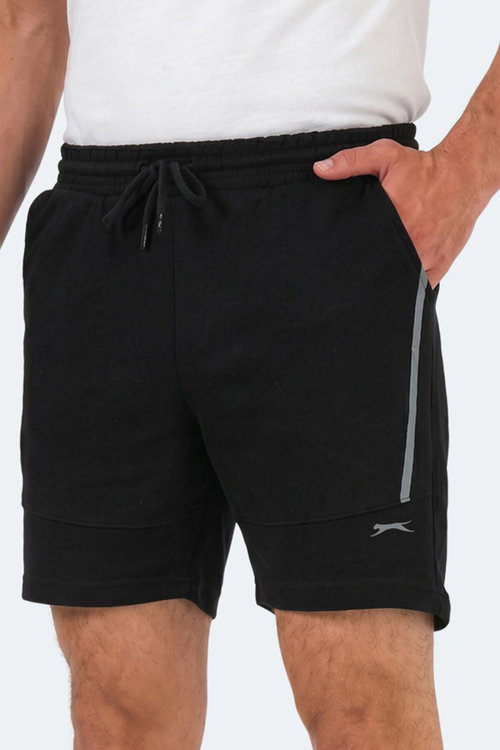 Slazenger NAZAIRE IN Erkek Cepli Fıtness Siyah Şort
