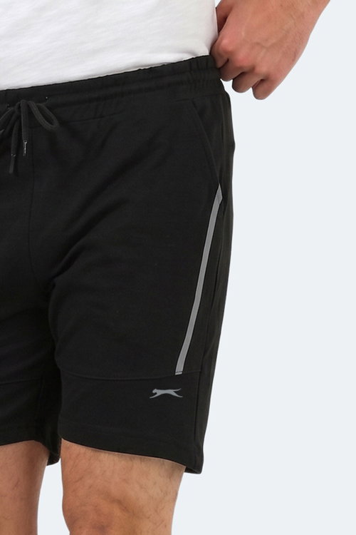 Slazenger NAZAIRE IN Erkek Cepli Fıtness Siyah Şort