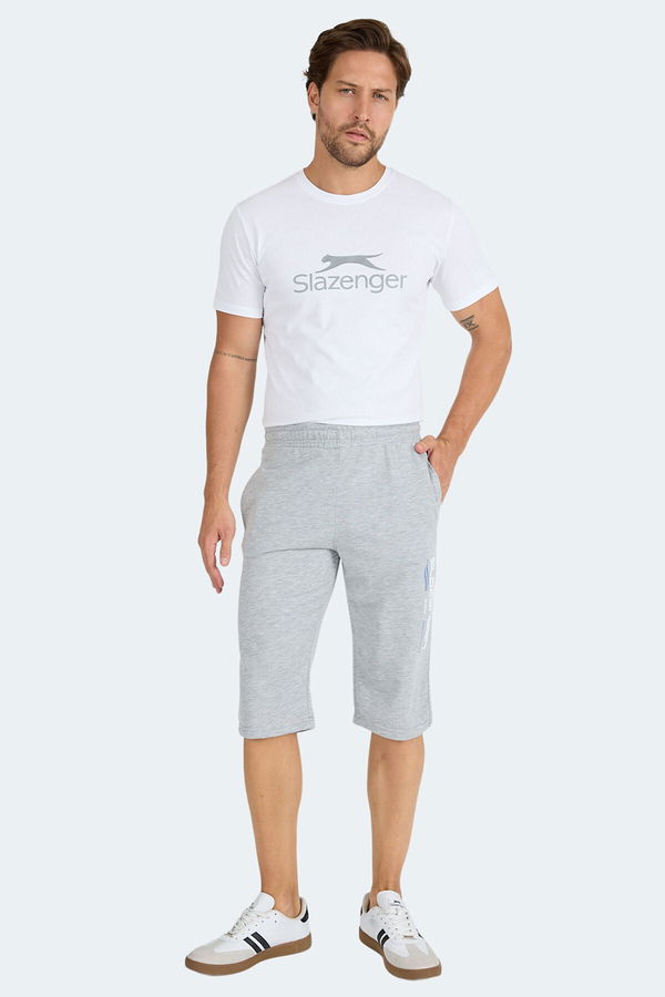 Slazenger NEBO I Erkek Cepli Kapri Gri Şort
