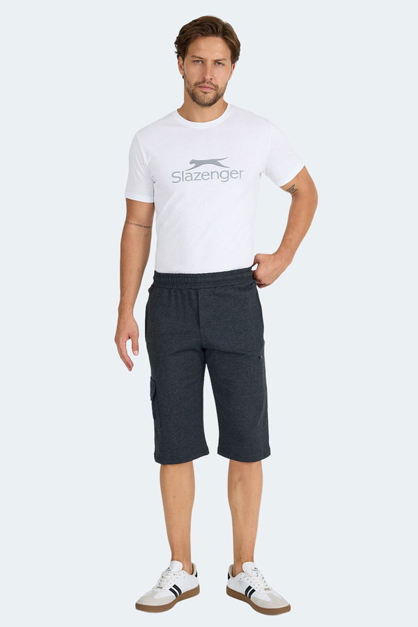 Slazenger NECK I Erkek Cepli Kapri Koyu Gri Şort
