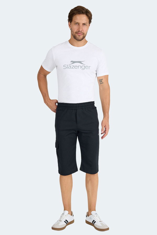 Slazenger NECK I Erkek Cepli Kapri Siyah Şort