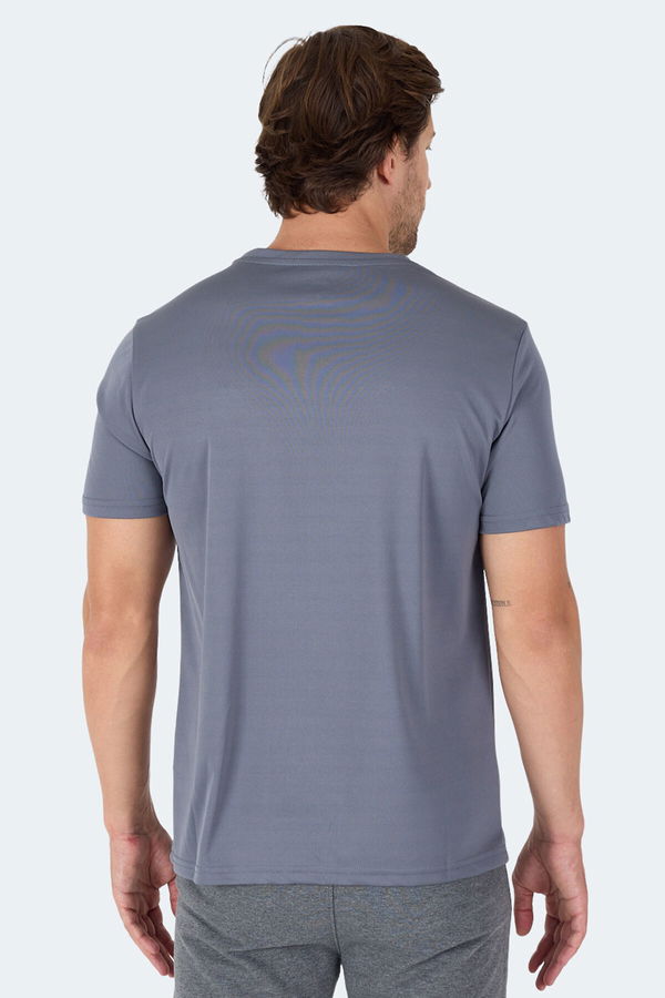 Slazenger NEKANE IN Erkek Tişört Koyu Gri