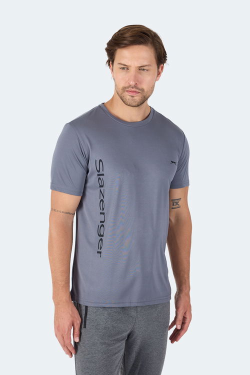 Slazenger NEKANE IN Erkek Tişört Koyu Gri