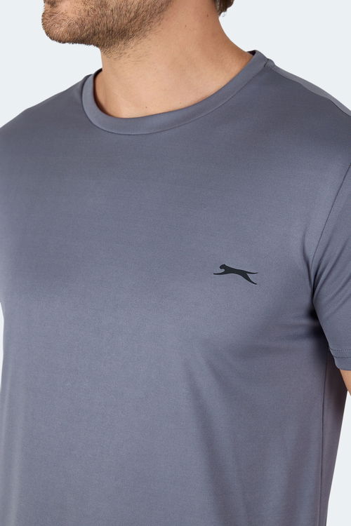 Slazenger NEKANE IN Erkek Tişört Koyu Gri