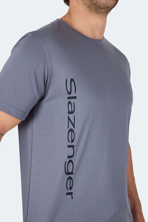 Slazenger NEKANE IN Erkek Tişört Koyu Gri